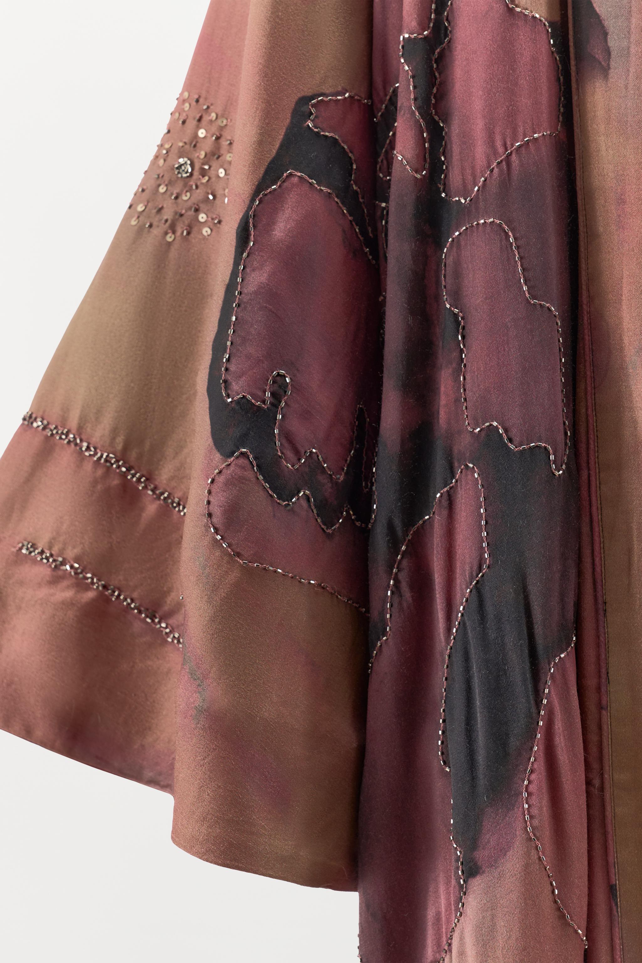 LIMITED EDITION BEADED PRINT KIMONO